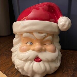 Pottery Barn Kidd Santa Claus Ceramic Cookie Jar